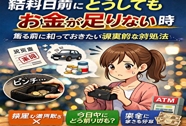 給料日前にどうしてもお金が足りない時、焦る前に知っておきたい現実的な対処法