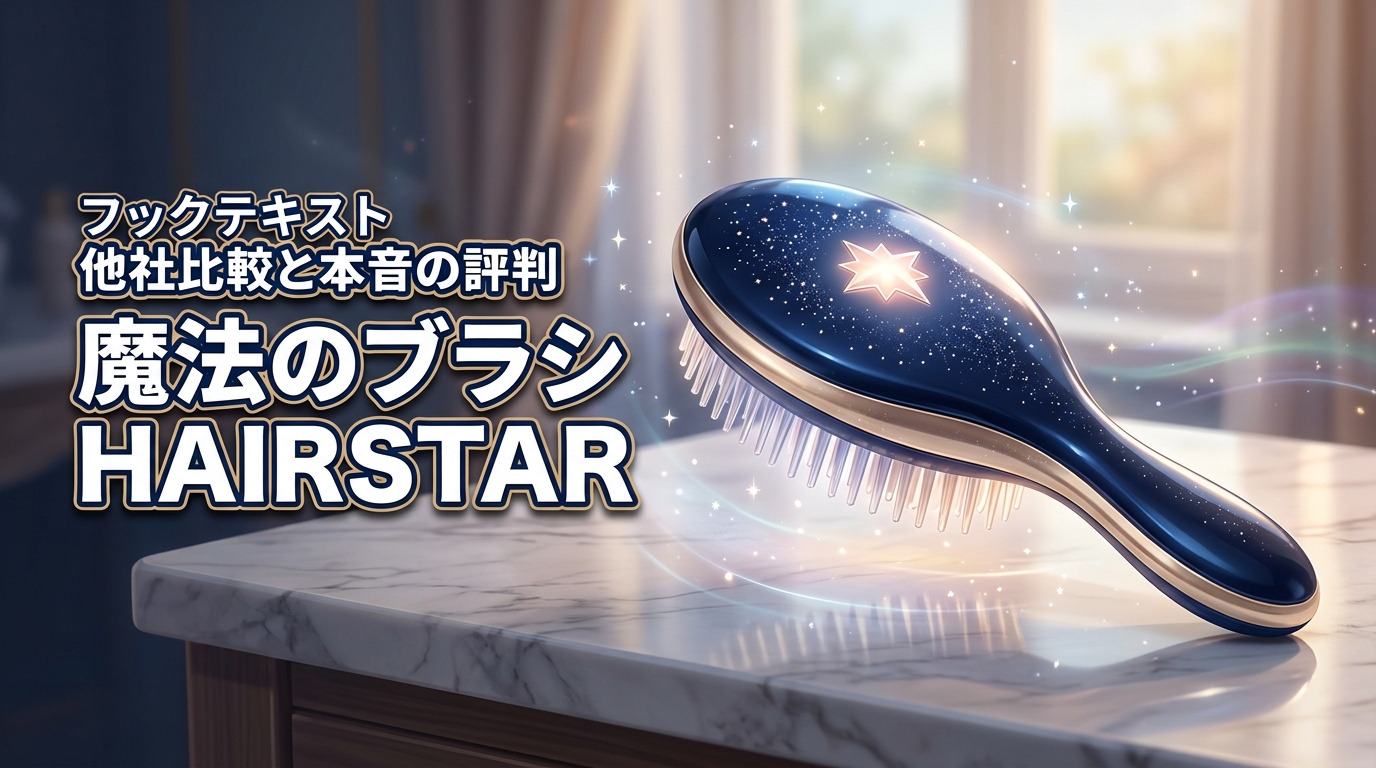 魔法のブラシ HAIRSTARは本当に効果ある？他社製品との違いや本音の評判