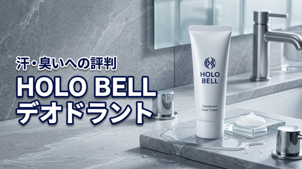 男性の汗と臭いに特化した HOLO BELL デオドラントクリアクリームの評判
