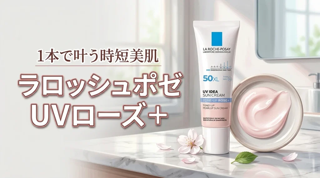 【時短美肌】ラ ロッシュ ポゼのUVイデアXLプロテクショントーンアップローズ+