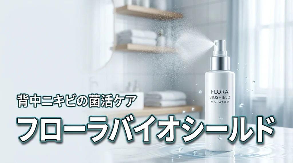 繰り返す背中ニキビにフローラ バイオシールド ミストウォーターが正解！菌活ケア術