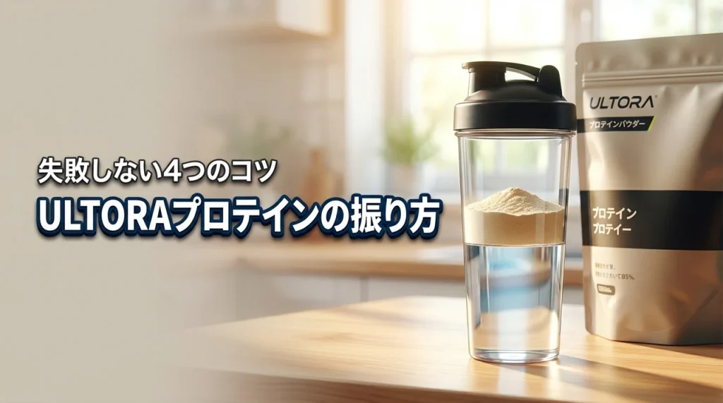 ULTORAプロテインがダマにならない振り方のコツ4選！失敗しない作り方を伝授
