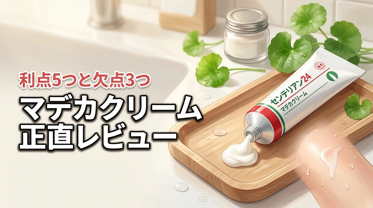 センテリアン24のマデカクリームを使ってみた！メリット5つとデメリット3つを公開