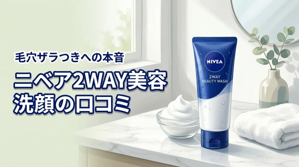 毛穴のザラつきに効く？ニベア2WAY美容洗顔の口コミから判明した本当の使用感