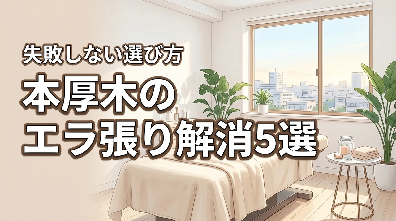 本厚木でエラ張りが気になる女性へ！おすすめ解消法5選と失敗しない選び方