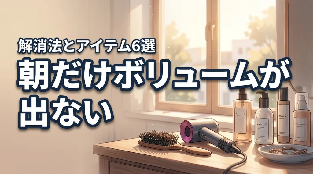 髪のボリュームが朝だけ出ない6つの原因と解消法！ふんわり髪を作るアイテム6選