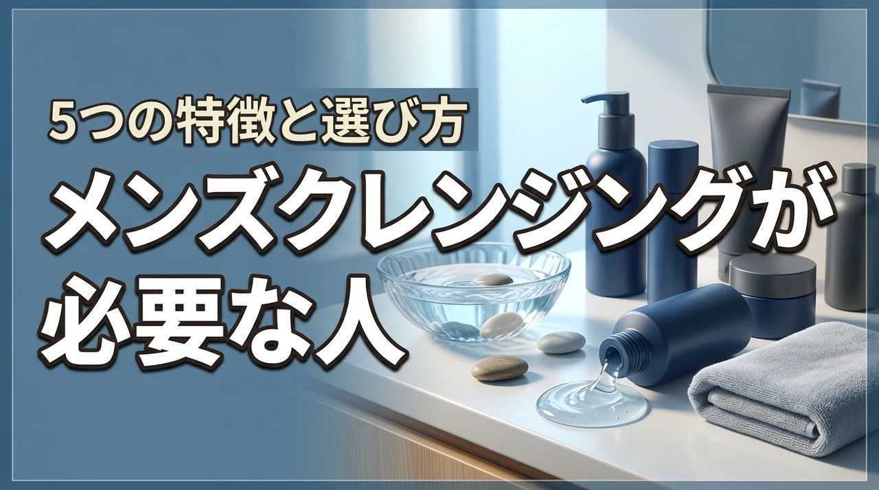 メンズクレンジングが必要な人とは？5つの特徴と正しい選び方