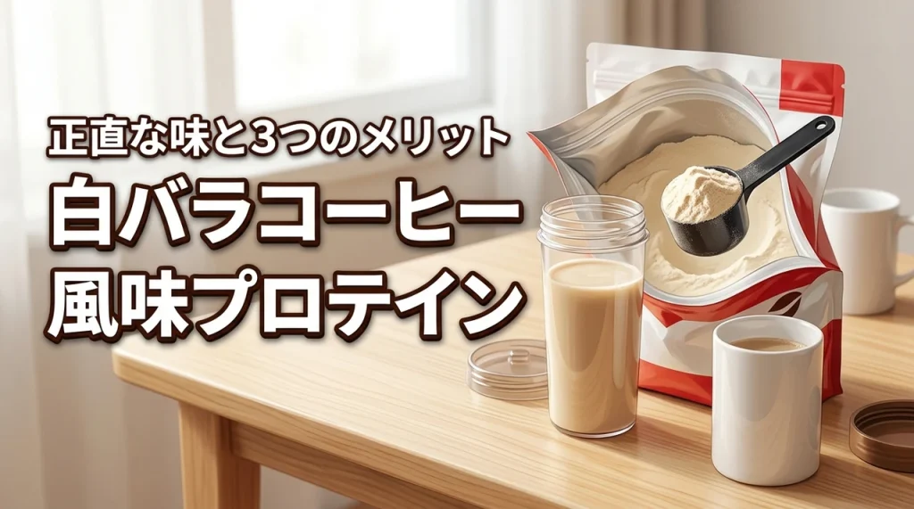 WPCプロテイン白バラコーヒー風味を買ってみた！正直な味の感想と3つのメリット