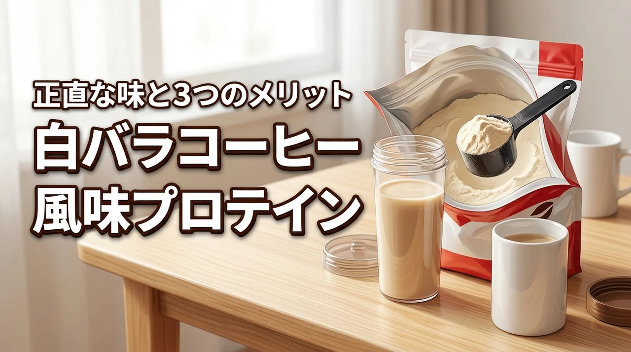 WPCプロテイン白バラコーヒー風味を買ってみた！正直な味の感想と3つのメリット