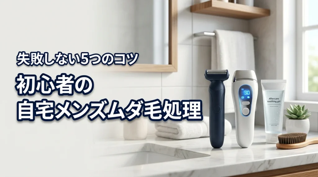 メンズのムダ毛処理を自宅で初心者が始める！失敗しない5つのコツ