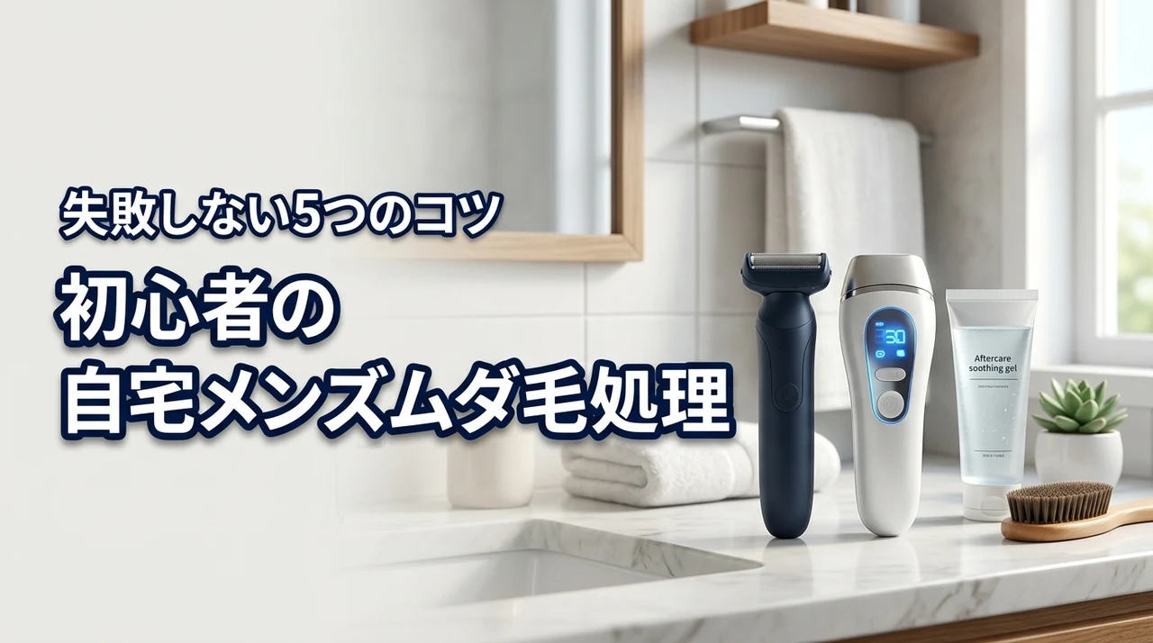 メンズのムダ毛処理を自宅で初心者が始める！失敗しない5つのコツ