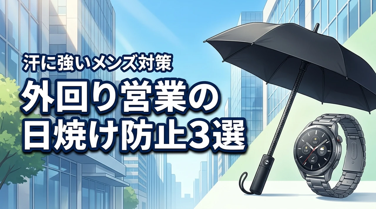 外回り営業の日焼け防止メンズ3選！汗に強い対策が決め手