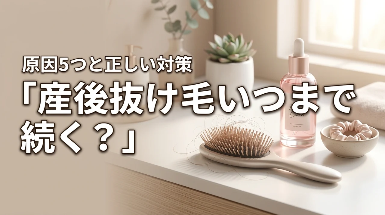 産後抜け毛はいつまで続く？女性用育毛剤が効かない5つの原因と対策