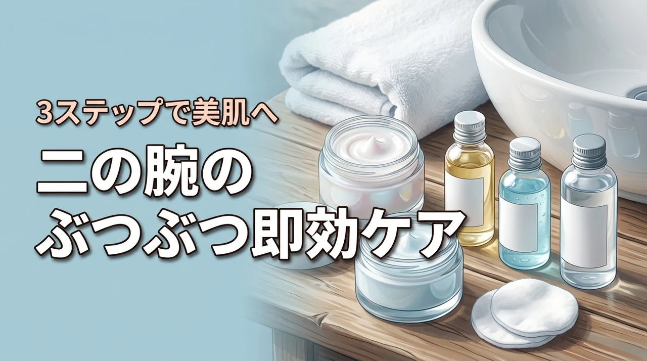 二の腕のぶつぶつでノースリーブ着られない？即効ケア3ステップ