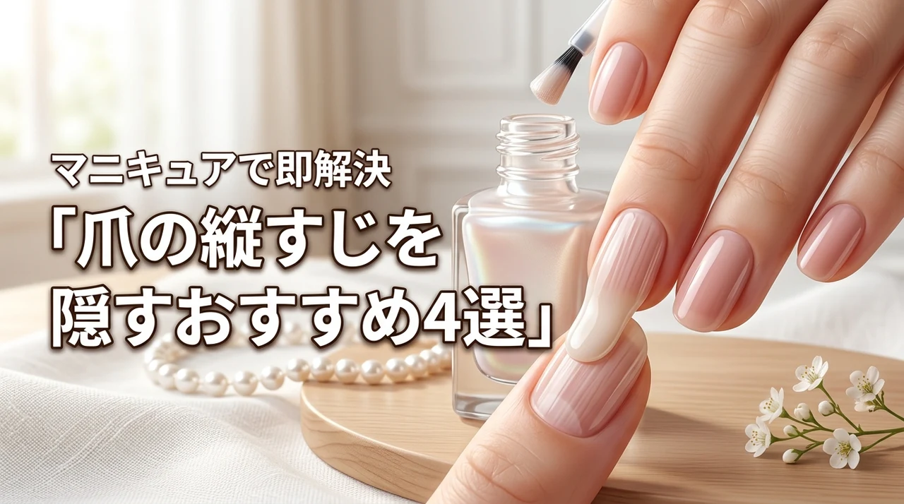 急に爪の縦すじが？隠すマニキュアおすすめ4選で即解決