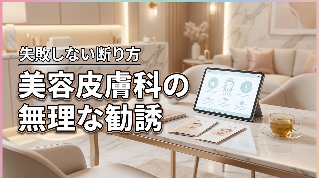 美容皮膚科カウンセリングの無理な勧誘、知らないと損する断り方とは？