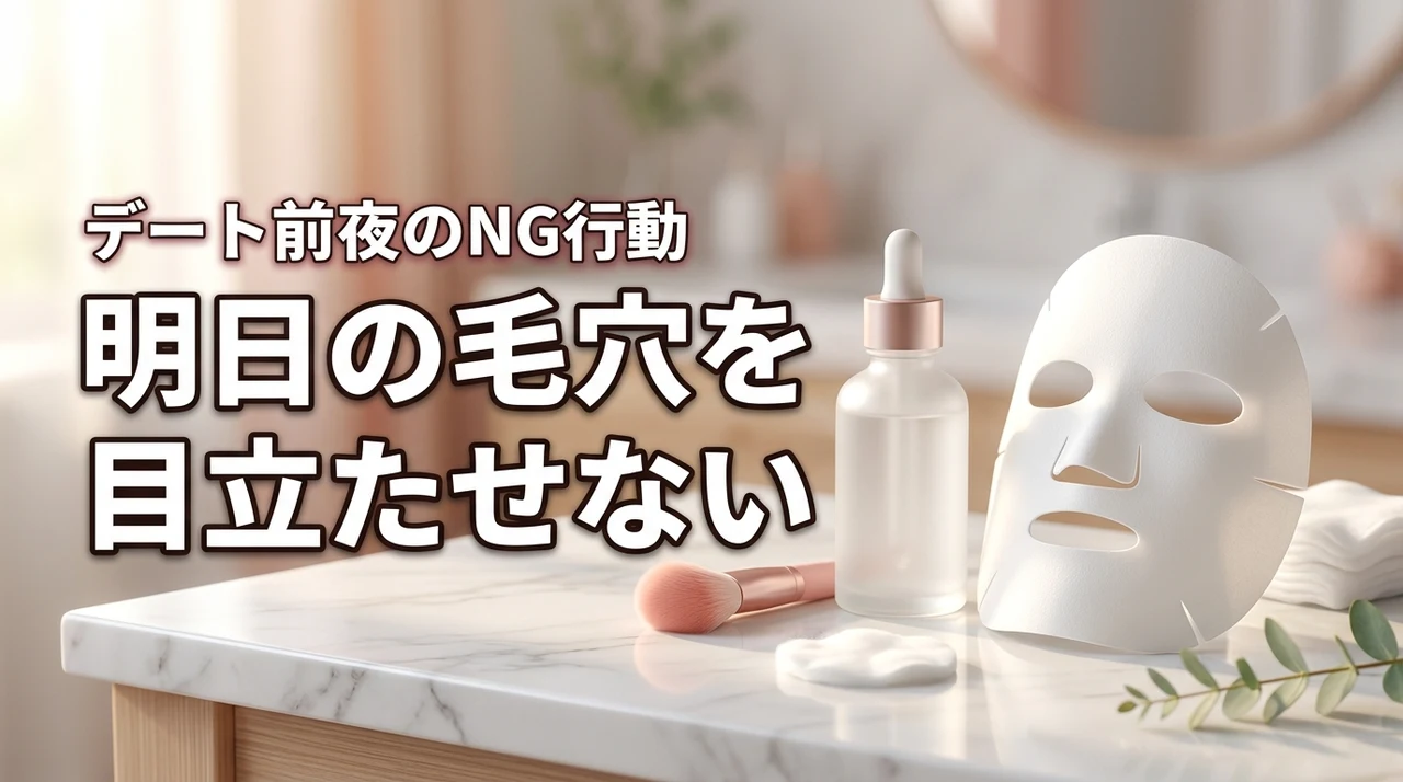 明日デートで毛穴を目立たなくするなら前夜のNG行動をやめなさい