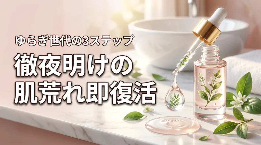 ゆらぎ世代の肌バリアを徹夜明けの肌荒れから即効復活させる3ステップ