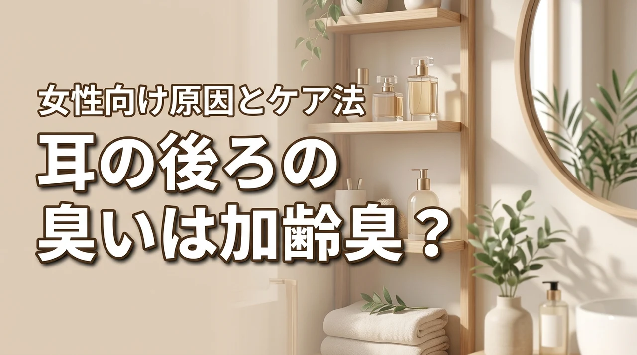 女性の耳の後ろの臭いと加齢臭は関係ある？原因と正しいケア法