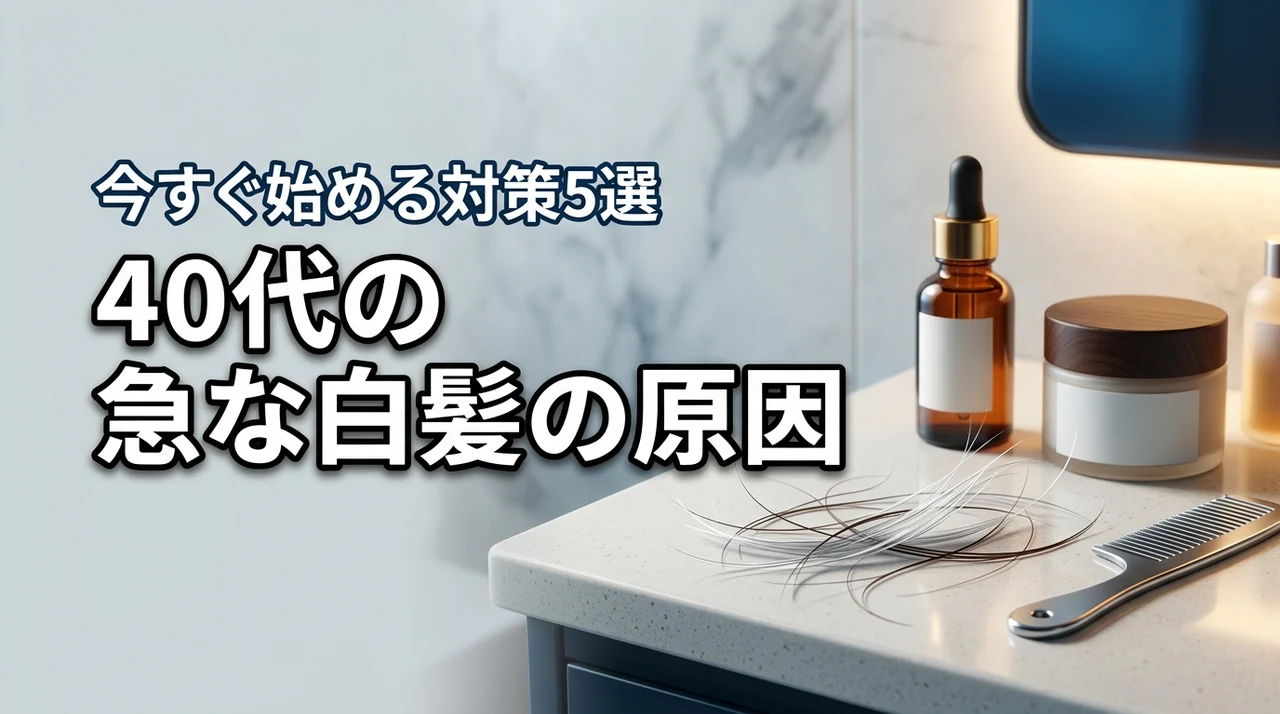40代で急に白髪が増えた原因は？今すぐ始めたい対策5選