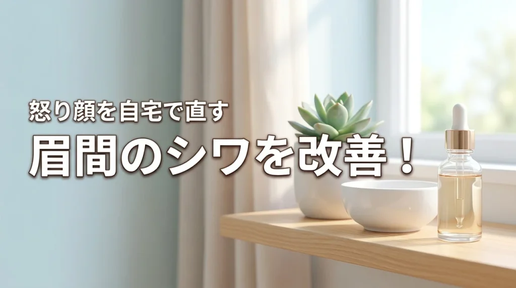 眉間のシワで怒って見えるのを直したい！自宅でできる改善方法