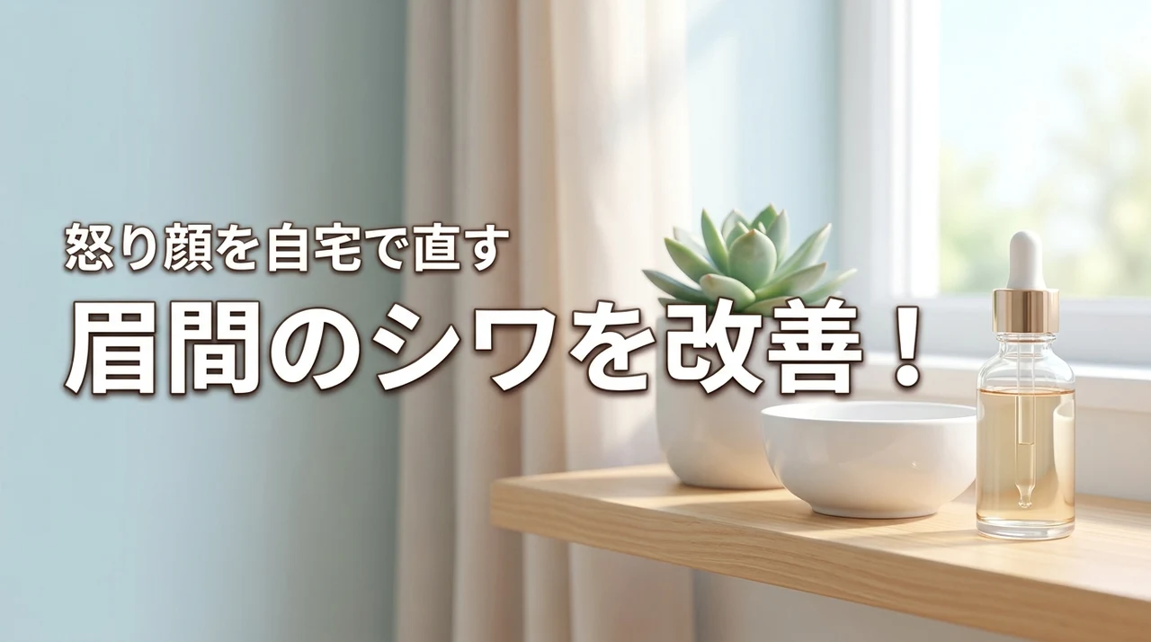 眉間のシワで怒って見えるのを直したい！自宅でできる改善方法