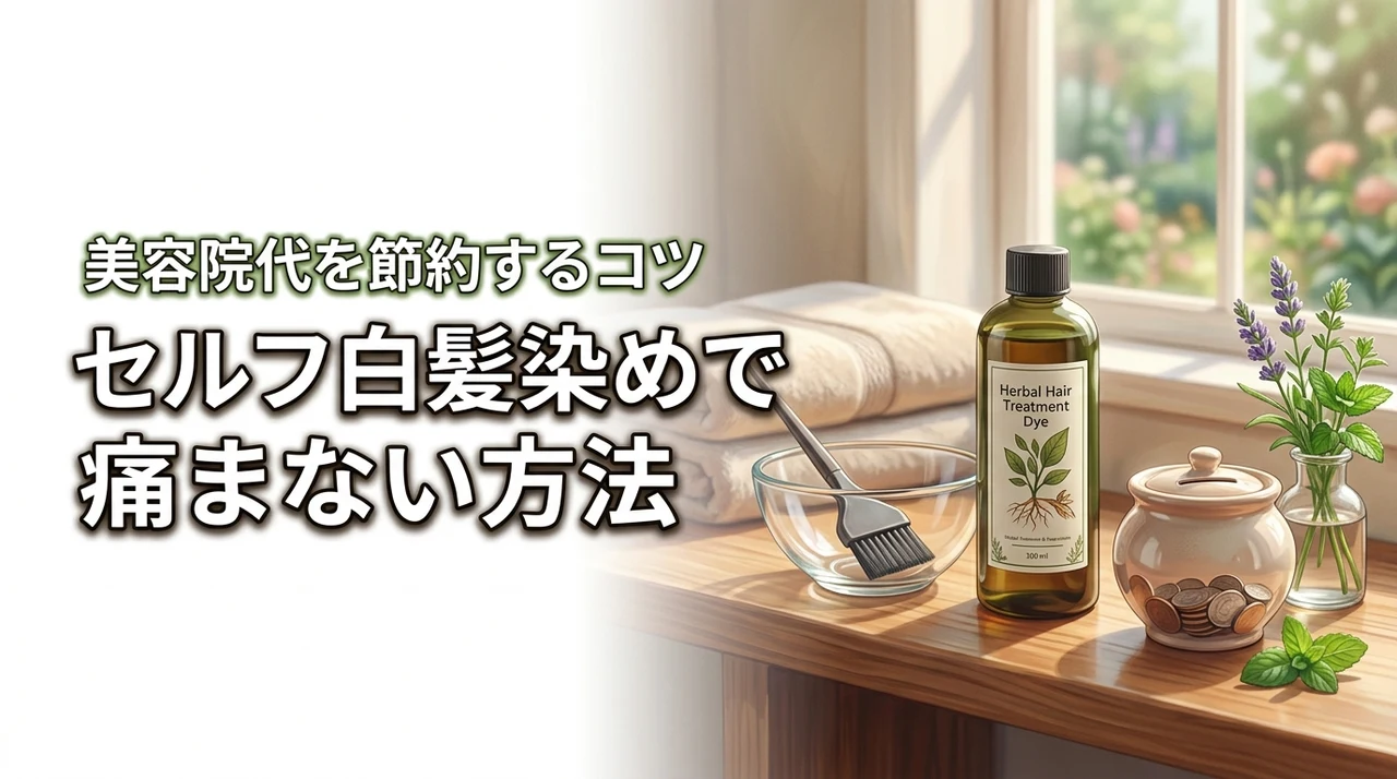 白髪染めセルフで痛まない方法は？美容院代の節約になるコツを紹介