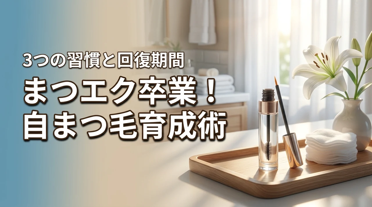 まつエクやめたいなら自まつ毛を育てる3つの習慣！回復期間も解説
