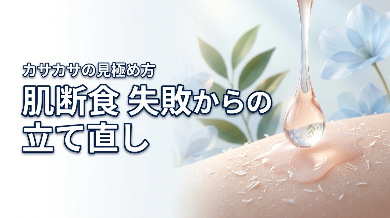 肌断食失敗の原因はカサカサの見極め方にあった！今日からできる立て直し術