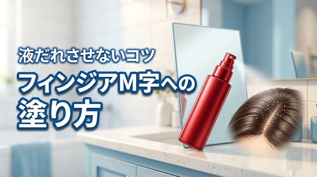 フィンジアのM字への塗り方のコツ！液だれさせない使い方のコツを徹底解説