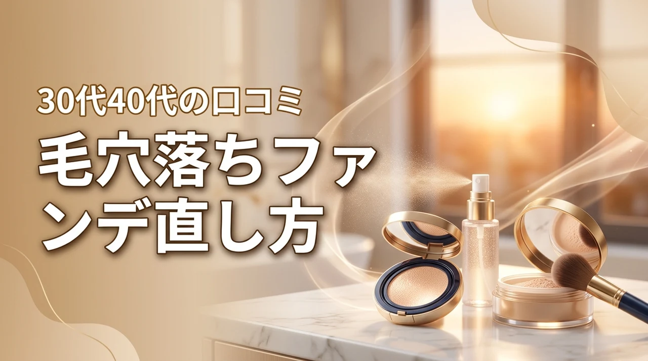 30〜40代必見！夕方の「毛穴落ち」を防ぐファンデーションおすすめ5選