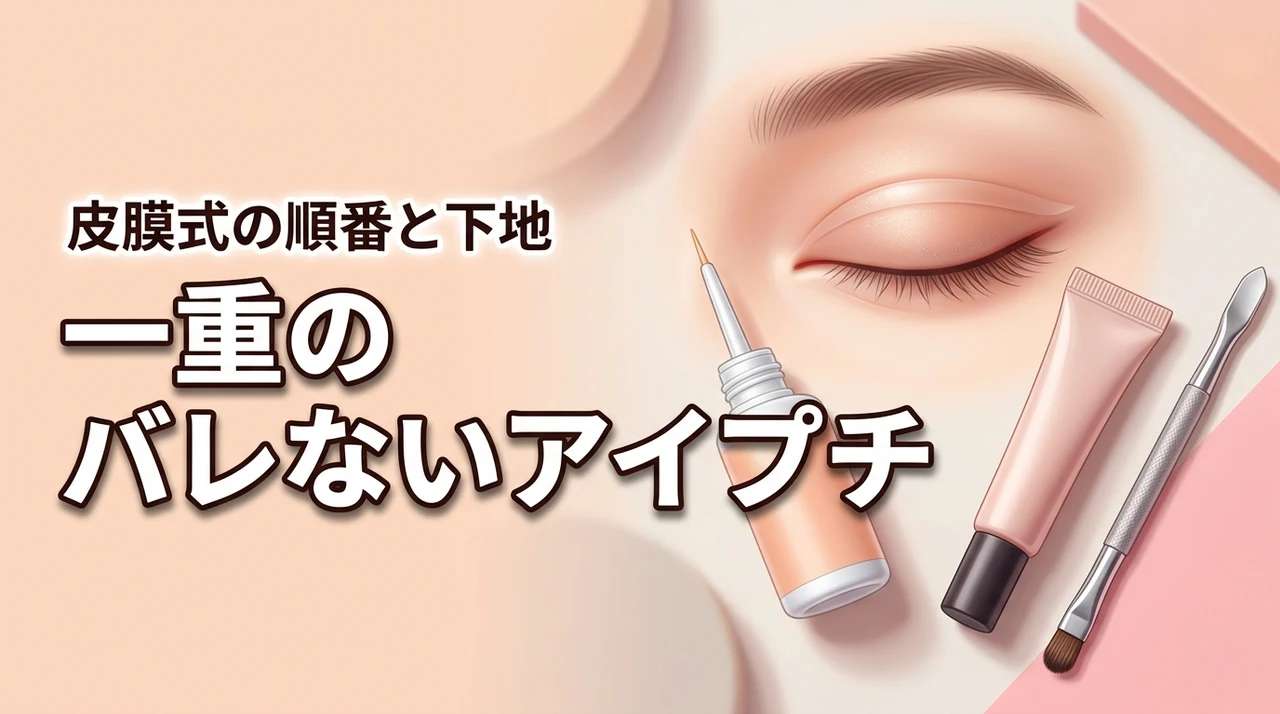 一重のアイプチがバレない下地と順番の正解は？皮膜式のコツを徹底解説