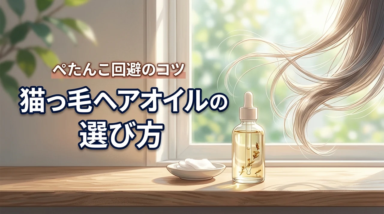 猫っ毛でもぺたんこにならないヘアオイルの選び方！軽い付け方のコツも
