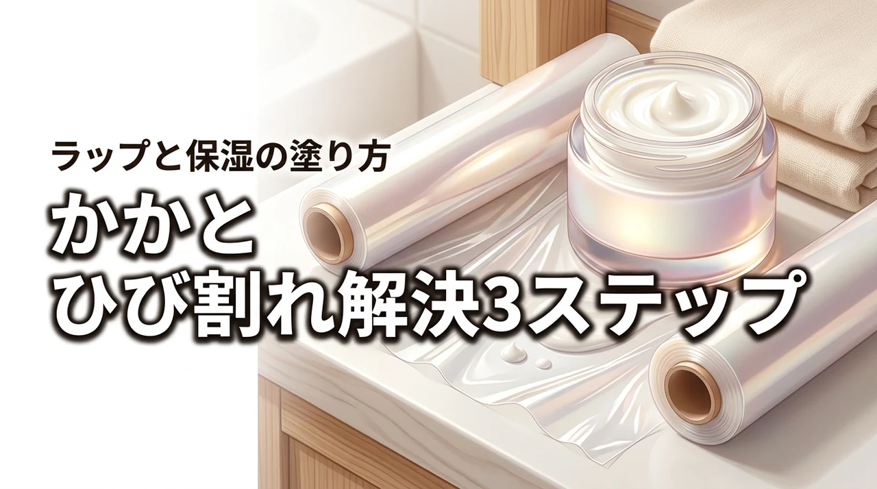 かかとのひび割れを保湿クリームとサランラップで解決！正しい塗り方とケア3ステップ