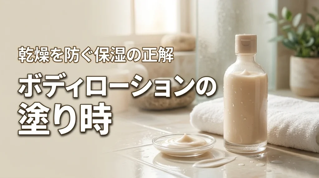お風呂上がりにボディローションを塗るタイミングはいつ？乾燥が気になる人へ