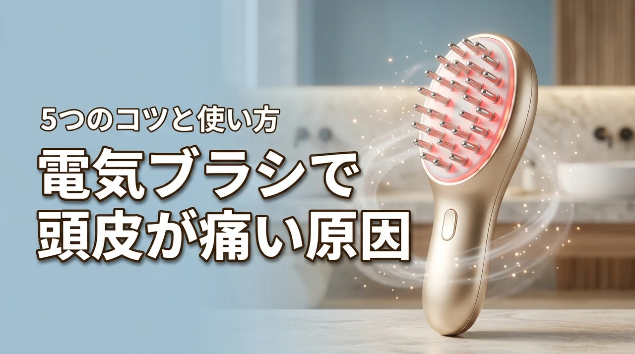 電気ブラシで頭皮が痛い原因3つ！慣れるまでの使い方と5つのコツ