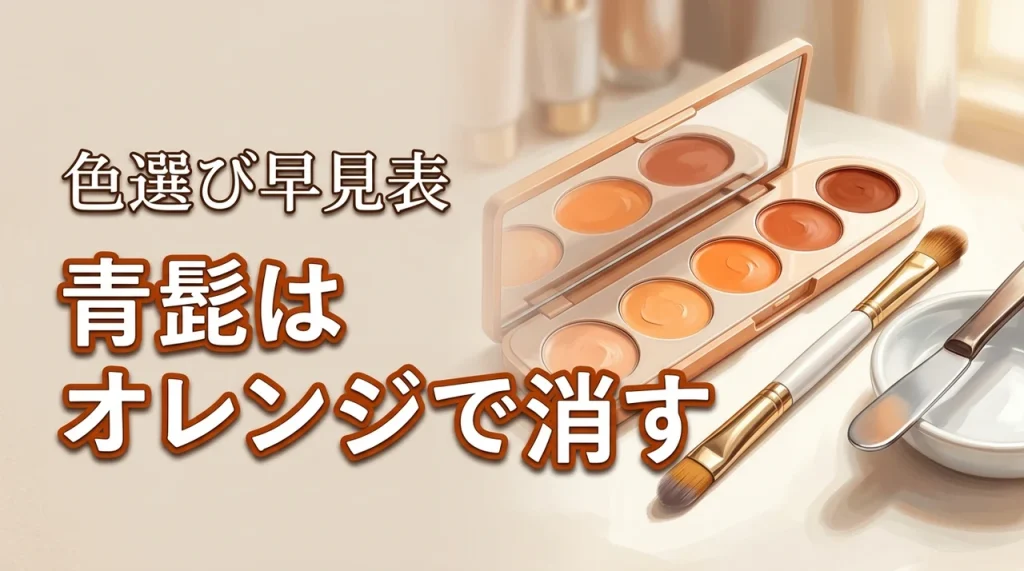 青髭を隠すならオレンジのコンシーラー！色選び早見表と塗り方5ステップ