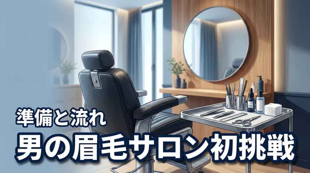 眉毛サロンに初めて行く男は恥ずかしい？準備と当日の流れを解説