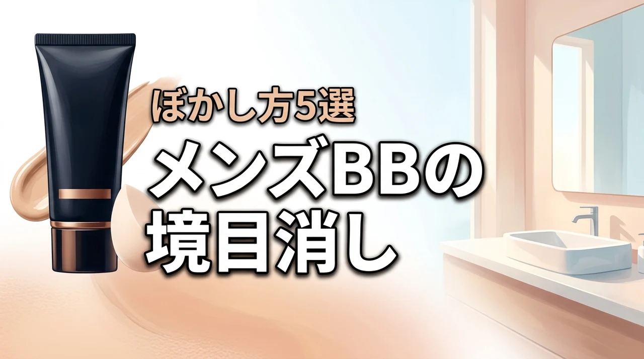メンズBBクリームのバレる境目を消す5つのぼかし方と塗り方手順
