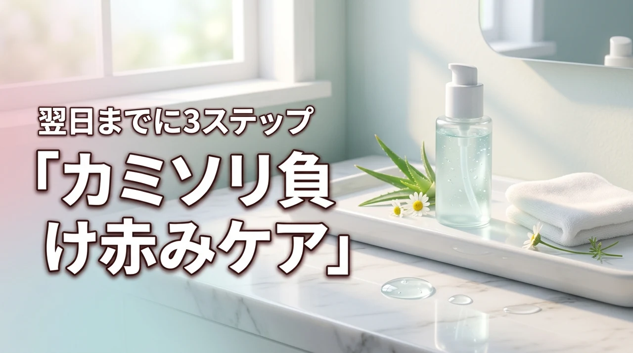 髭剃り後のカミソリ負け赤みを翌日までにケア！3ステップで落ち着かせる方法