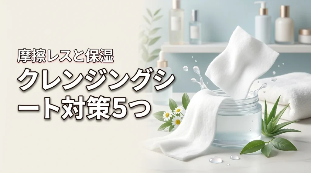 クレンジングシートで毎日肌荒れしない対策5つ！摩擦レスな選び方と保湿のコツ