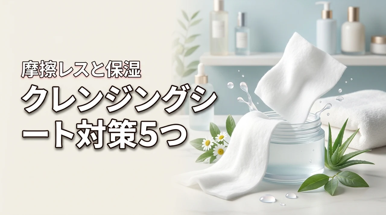 クレンジングシートで毎日肌荒れしない対策5つ！摩擦レスな選び方と保湿のコツ