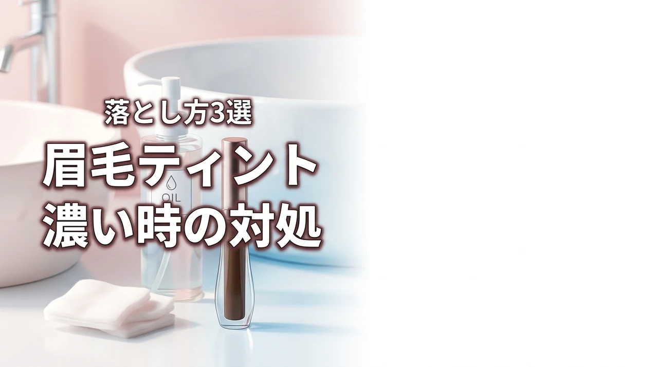 眉毛ティントの失敗で色が濃い！落とし方3選と薄くする応急処置