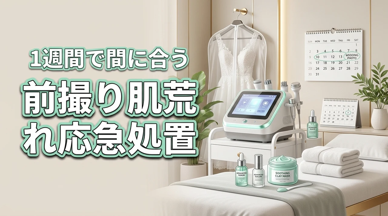 前撮り1週間前の肌荒れに駆け込み応急処置！間に合う5つの鎮静ケア