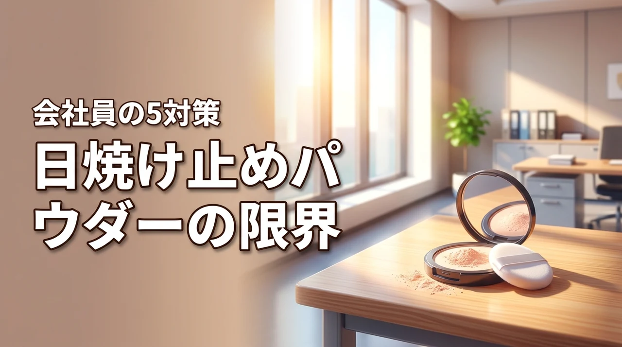 日焼け止めパウダーだけでは焼ける？会社員が知るべき5つの対策