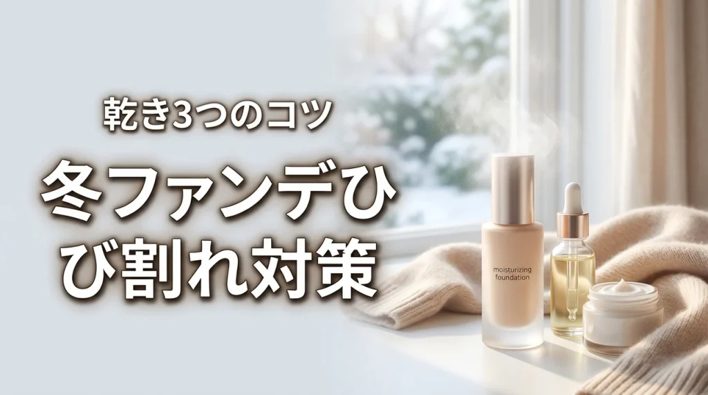 冬のファンデひび割れほうれい線に効く乾き対策3つのコツ